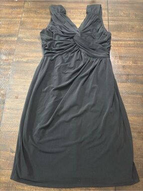 Classic Black Twist-Front Women's Muse Exclusively For Boston Proper Dress Sz 4